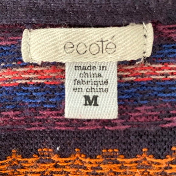 Ecote Urban Outfitters longline hooded sweater duster cardigan - Size S - Picture 11 of 12